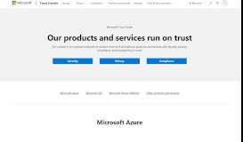 
							         Microsoft Trust Center | Microsoft Azure								  
							    