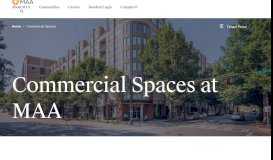 
							         Mid America Apartments Commercial Space - MAA								  
							    