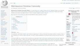 
							         Mid-America Christian University - Wikipedia								  
							    