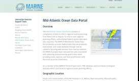 
							         Mid-Atlantic Ocean Data Portal | Marine Planning								  
							    