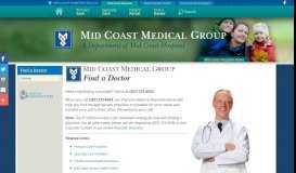 
							         Mid Coast Hospital Physician Referral Line | Find a Doctor in Midcoast ...								  
							    