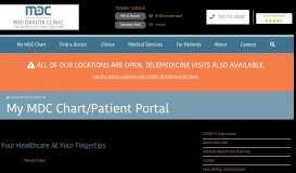 
							         Mid Dakota Clinic - My MDC Chart/Patient Portal								  
							    
