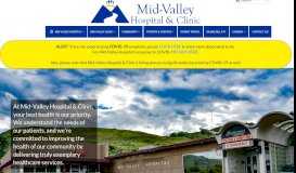 
							         Mid-Valley Hospital – Redefining exceptional service through ...								  
							    