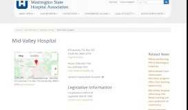 
							         Mid-Valley Hospital - Washington State Hospital Association								  
							    