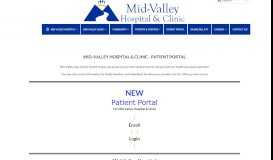 
							         Mid-Valley Hospital's Patient Portal								  
							    