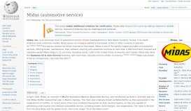 
							         Midas (automotive service) - Wikipedia								  
							    