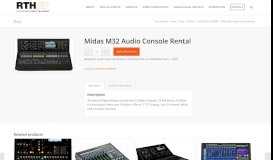 
							         Midas M32 Audio Console Rental | RTHAV | CLEVELAND AV ...								  
							    