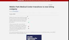 
							         Middle Park Medical Center transitions to new billing company ...								  
							    