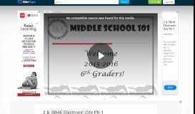 
							         Middle School 101 Welcome th Graders!. - ppt video online download								  
							    