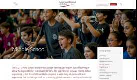 
							         Middle School - American School of Dubai								  
							    