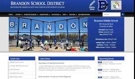 
							         Middle School Home - Brandon School District								  
							    