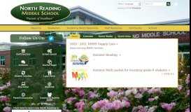 
							         Middle School | North Reading Public School District								  
							    