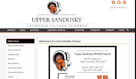 
							         Middle School - Upper Sandusky Exempted Village Schools								  
							    