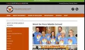 
							         Middle School - West De Pere School District								  
							    