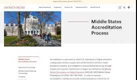 
							         Middle States Accreditation Process :: Swarthmore College								  
							    
