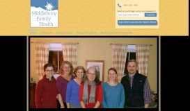 
							         Middlebury Family Health | Middlebury, Vermont								  
							    