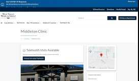 
							         Middleton Clinic | West Valley Medical Group								  
							    