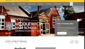 
							         Middlewich High School - Home								  
							    