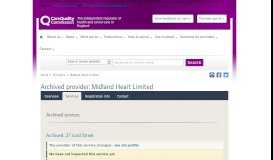 
							         Midland Heart Limited - CQC								  
							    