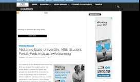 
							         Midlands State University, MSU Student Portal: Web.msu.ac ...								  
							    