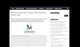 
							         Midrand Graduate Institute (MGI) Students Portal Login - Eduloaded								  
							    