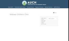 
							         Midtown Children's Clinic - AUCH: Association for Utah Community ...								  
							    