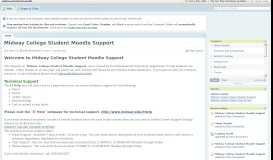 
							         Midway College Student Moodle Support - PBworks								  
							    