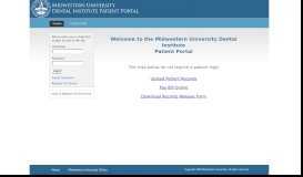 
							         Midwestern University Dental Institute Patient Portal - Home								  
							    