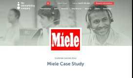 
							         Miele Case Study - The Telemarketing Company								  
							    