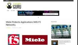 
							         Miele Protects Applications With F5 Networks. - IT Security Guru								  
							    