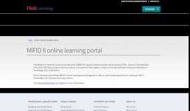 
							         MiFID II online learning portal - Fitch Learning								  
							    