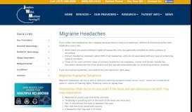 
							         Migraine Headaches | Neurologists Indianapolis, IN - JWM Neurology								  
							    