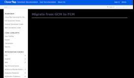 
							         Migrate from GCM to FCM - CleverTap Developer Docs								  
							    