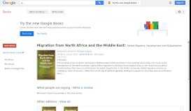
							         Migration from North Africa and the Middle East: Skilled Migrants, ...								  
							    