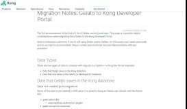 
							         Migration Notes: Gelato to Kong Developer Portal - KongHQ								  
							    