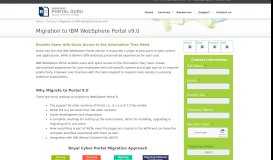 
							         Migration to IBM WebSphere Portal v9.0								  
							    