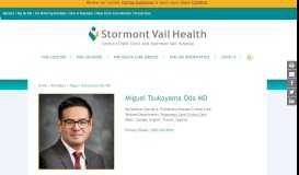 
							         Miguel Tsukayama Oda MD - Stormont Vail Health								  
							    