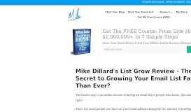 
							         Mike Dillard's List Grow Review - The Secret to Growing Your ...								  
							    