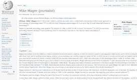
							         Mike Magee (journalist) - Wikipedia								  
							    
