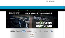 
							         Mike Raisor Automotive Group | New CADILLAC, Volkswagen, Audi ...								  
							    