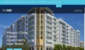 
							         Milagro Coral Gables | Luxury Apartments in Miami, FL								  
							    