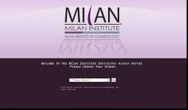 
							         Milan Institute Instructor Information Portal - Merced								  
							    