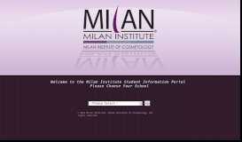 
							         Milan Institute Student Information Portal								  
							    