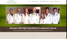 
							         Mile High Family Medicine: Family Doctors Lakewood, CO | Family ...								  
							    