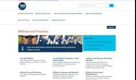 
							         Military and Veterans | USAGov								  
							    