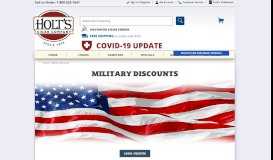 
							         Military Discounts - Holt's Cigar Company								  
							    