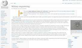 
							         Military engineering - Wikipedia								  
							    