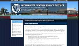 
							         Military Family Resources - Indian River Central School District								  
							    