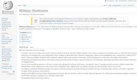 
							         Military OneSource - Wikipedia								  
							    