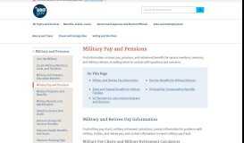 
							         Military Pay and Pensions | USAGov								  
							    
